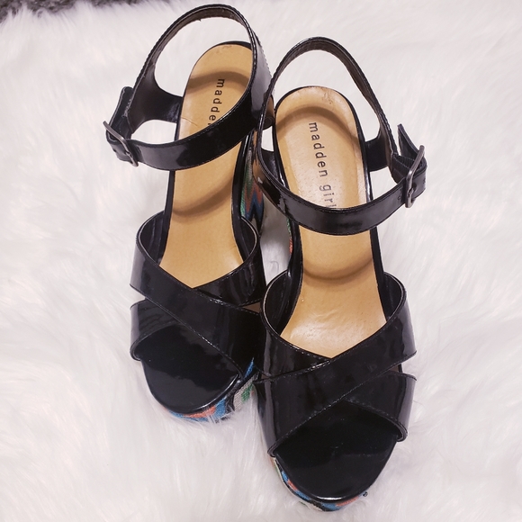 Madden girl boozter platform heel with chevron - Picture 3 of 3